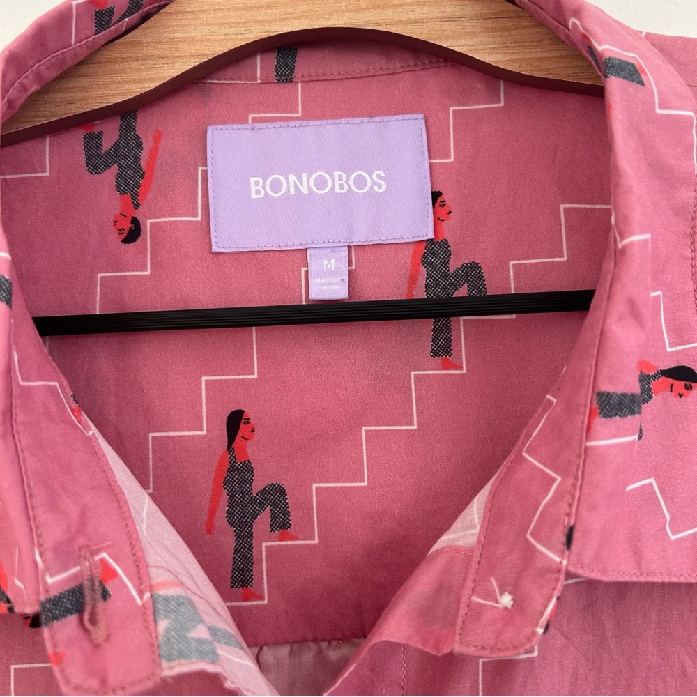 Bonobos Pink Patterned Blouse - image 3